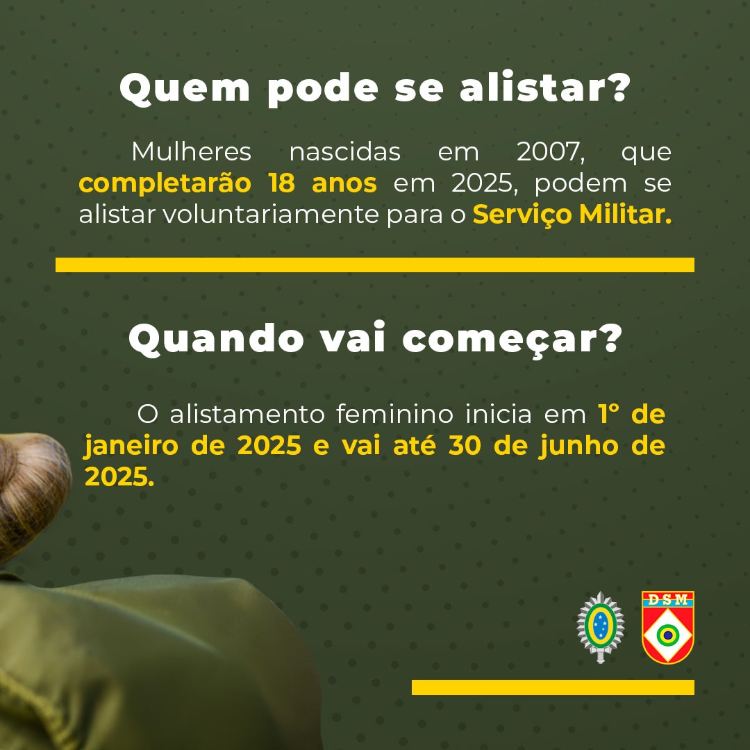 2° BANNER DO SERVIÇO MILITAR FEMININO