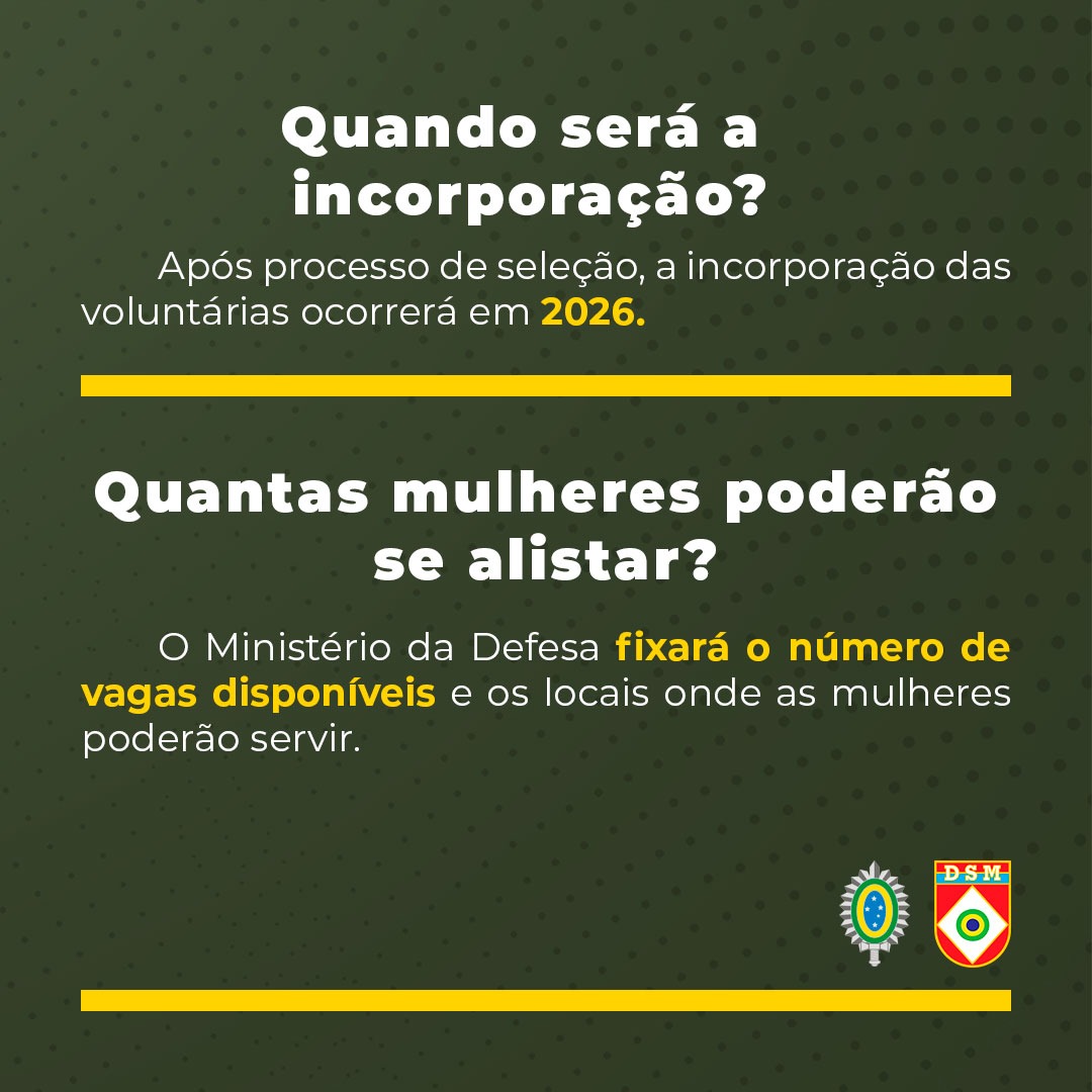 3° BANNER DO SERVIÇO MILITAR FEMININO